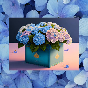 Hydrangea Flowers, Postcrossing Postcard