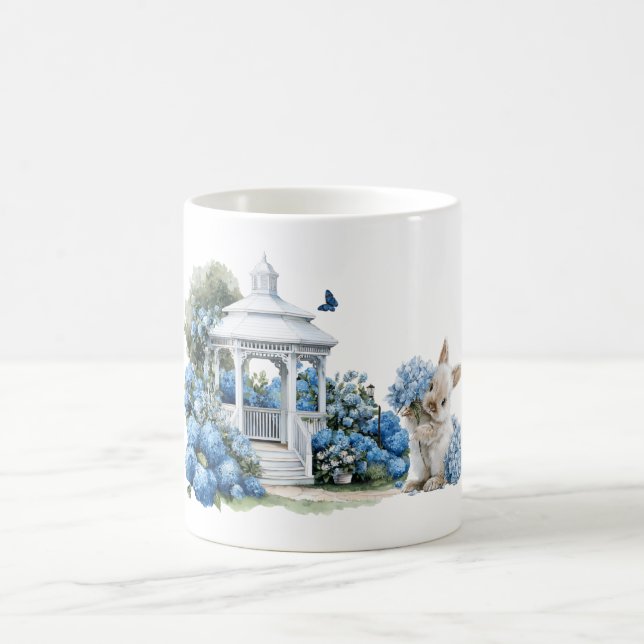  Hydrangea flowers  watercolor Coffee Mug (Center)