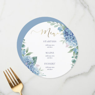 hydrangea flowers wedding Menu