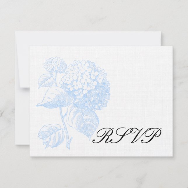Hydrangea FORMAL WEDDING INVITATION (Front)