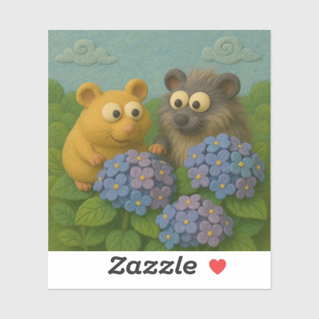 Hydrangea Friends Sticker (Sheet)