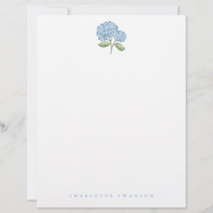 Hydrangea Garden Custom Letterhead
