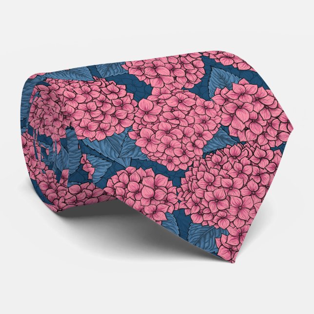 Hydrangea garden tie (Rolled)