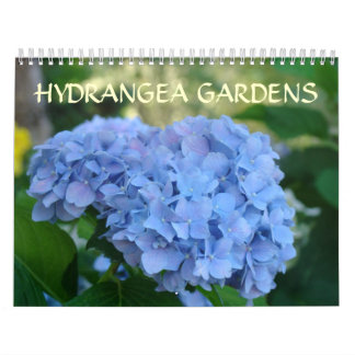 HYDRANGEA GARDENS Calendar Blue Hydrangeas