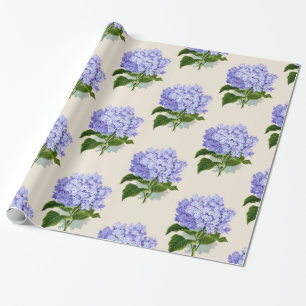 Hydrangea Glossy Wrapping Paper