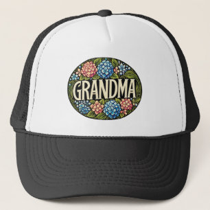 Hydrangea Grandma                                  Trucker Hat