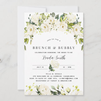 Hydrangea & Greenery Bridal Shower Invitation