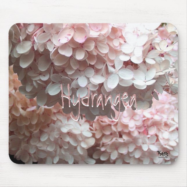 Hydrangea in 3-D Mouse Pad (Front)