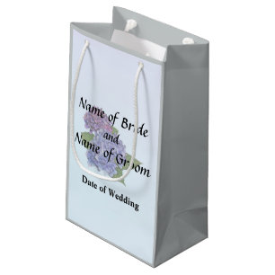 Hydrangea in Shades of Purple Wedding Products Small Gift Bag