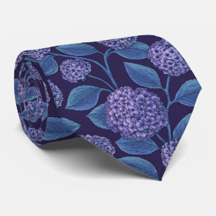 Hydrangea in violet and blue tie