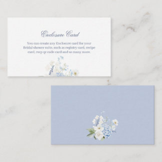 Hydrangea Insert Card | Blue Floral Bridal Shower