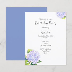Hydrangea Invitation