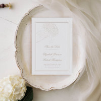 Hydrangea Ivory Elegant Frame Formal Wedding