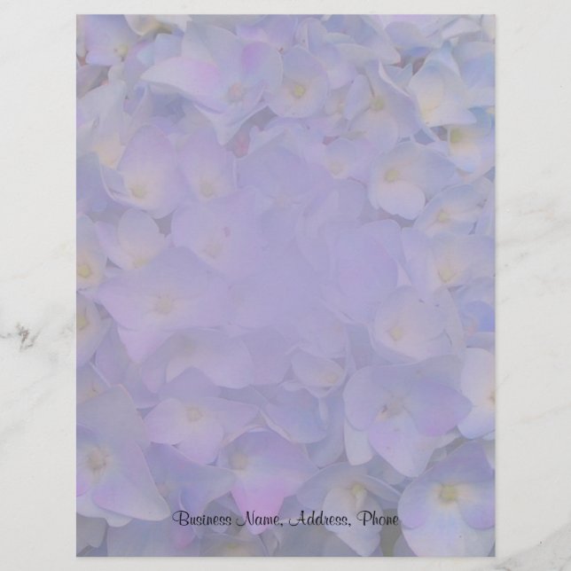 Hydrangea Letterhead (Front)