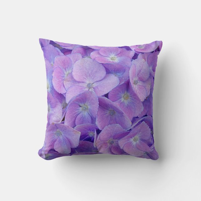 Hydrangea Lilac Cushion (Front)