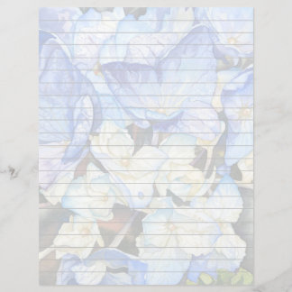 Hydrangea Lined Stationary