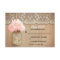 hydrangea mason jar rustic wedding RSVP cards
