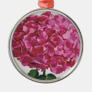 Hydrangea Metal Ornament