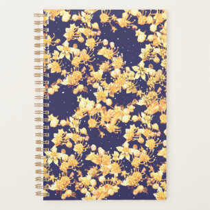 Hydrangea Night and Gold Planner