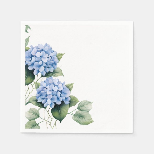 Hydrangea Paper Napkins (Front)