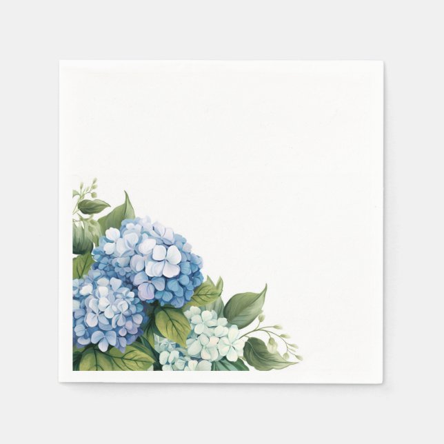 Hydrangea Paper Napkins (Front)