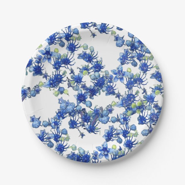 Hydrangea Paper Plate (Front)