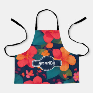 Hydrangea Pastel Colourful Personalised Pattern Apron