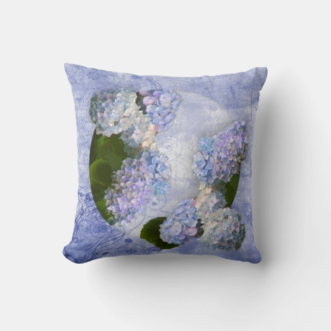 Hydrangea Pillow (Front)