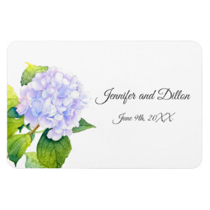 Hydrangea Rectangular  Magnet