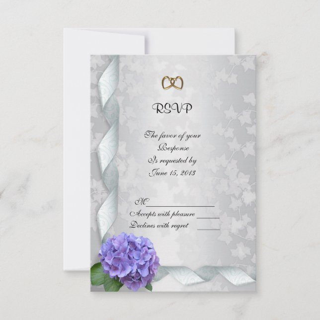 Hydrangea response card (Front)