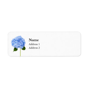 Hydrangea Return Address Label