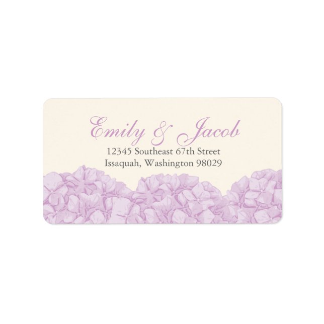 Hydrangea Return Address Label (Front)