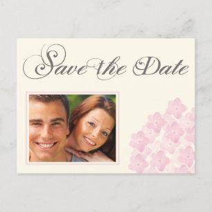 Hydrangea Save the Date Postcard