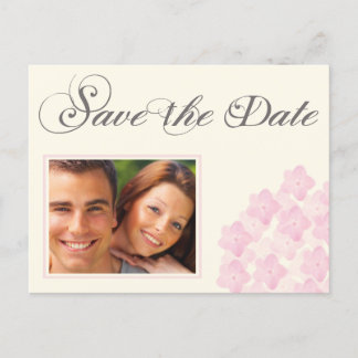 Hydrangea Save the Date Postcard