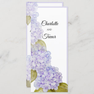 Hydrangea Shades Of Violet Blue Card