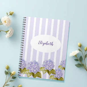 Hydrangea Shades Of Violet Blue Notebook