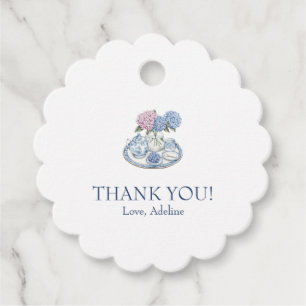Hydrangea Tea Party Favour Tags