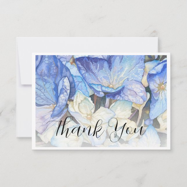 Hydrangea Thank You Card (Front)