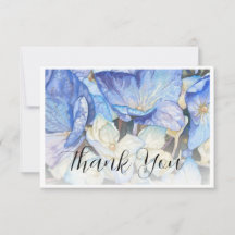 Hydrangea Thank You Card