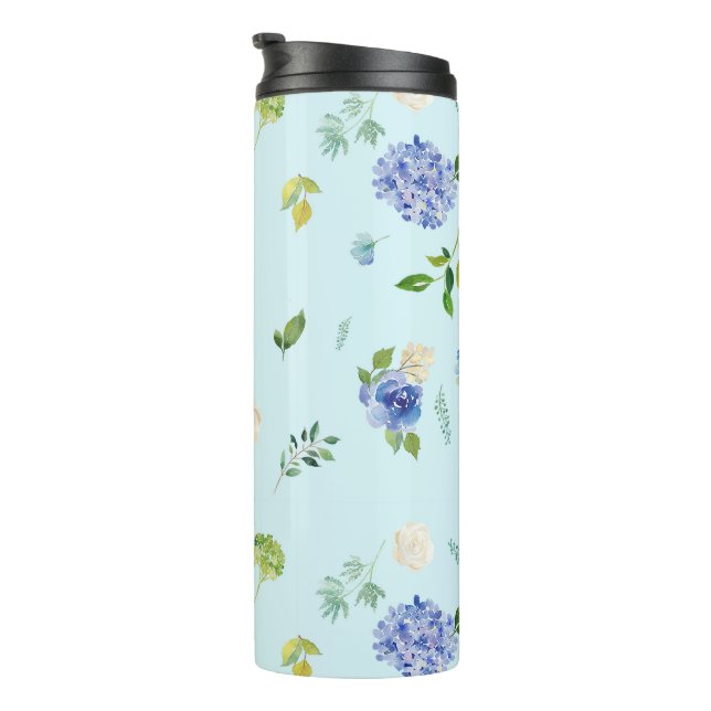 Hydrangea Thermal Tumbler (Rotated Right)