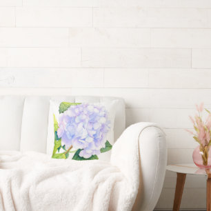 Hydrangea Watercolor Cushion