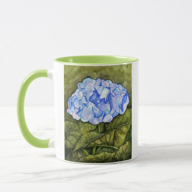 Hydrangea Watercolor Mug (Left)