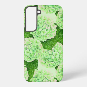 Hydrangea watercolor pattern samsung galaxy case