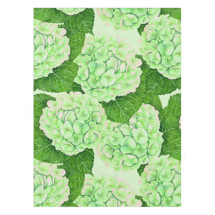 Hydrangea watercolor pattern tablecloth