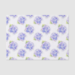 Hydrangea Watercolor Pattern Tissue Paper
