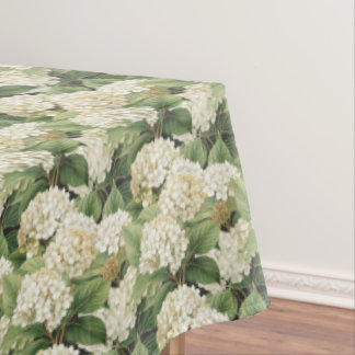 Hydrangea watercolour floral Boho retro flowers Tablecloth