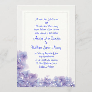 Hydrangea Wedding Invitation