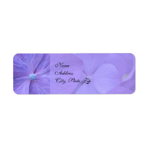 Hydrangea Wedding Return Address Label
