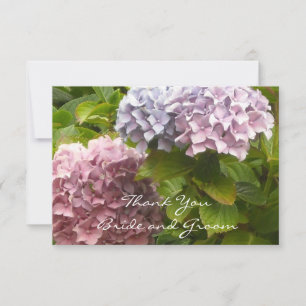 Hydrangea Wedding Thank You Card