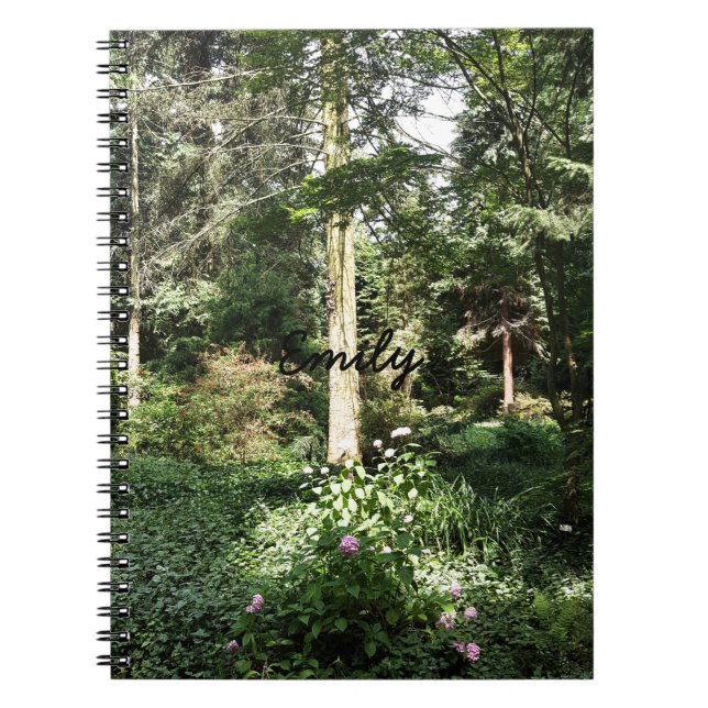 Hydrangea Wood Trees Nature Photography Notebook (Front)